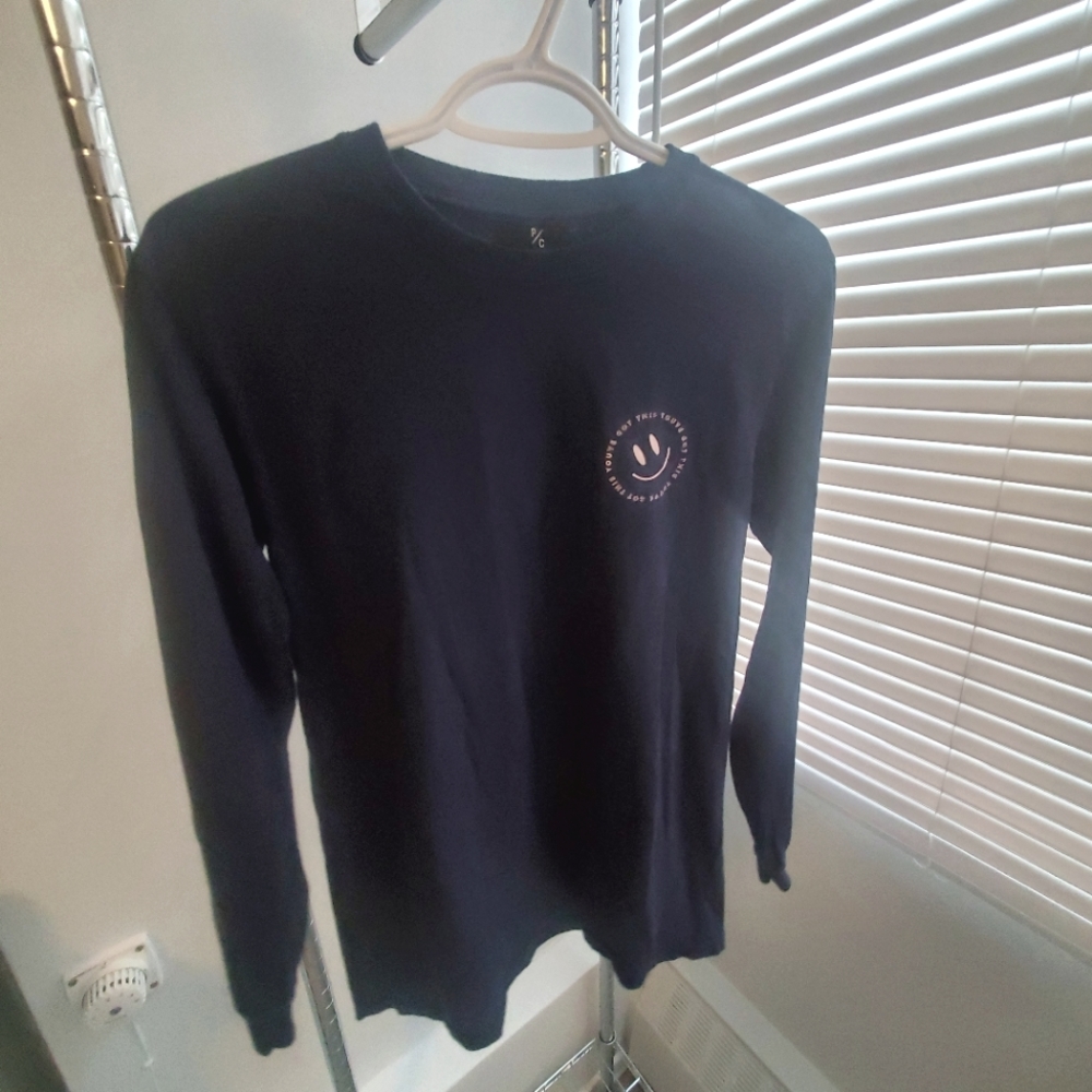 Peace Collective "You've Got This" Smiley Longsleeve - Navy Blue